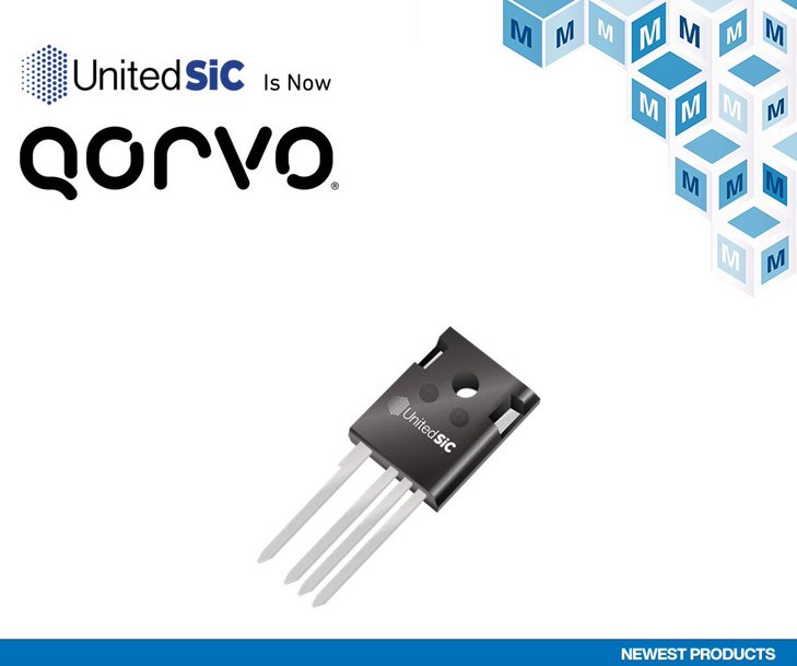 Mouser führt ab sofort UF4C/SC 1200-V-Gen-4-SiC-FETs von UnitedSiC (jetzt Qorvo) für Leistungsapplikationen